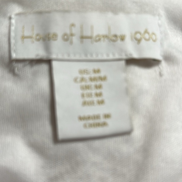 HOUSE OF HARLOW 1960 Ivory Cream Crochet Dress Maxi size Medium M Vacation Party - Picture 4 of 7